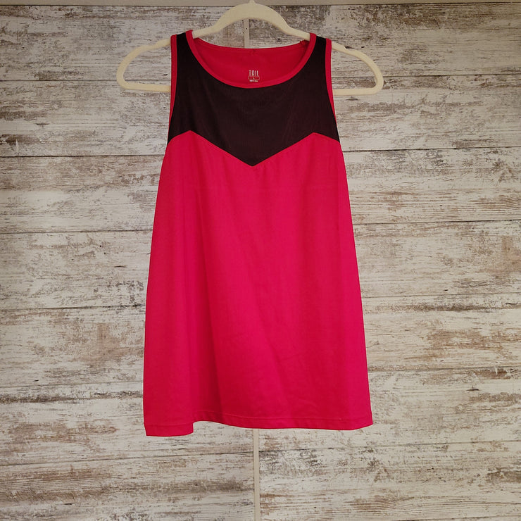 RED/BLACK SLEEVELESS TOP $72