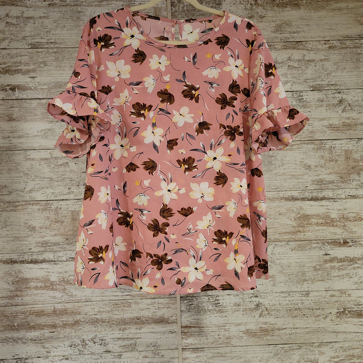 PINK/FLORAL TOP