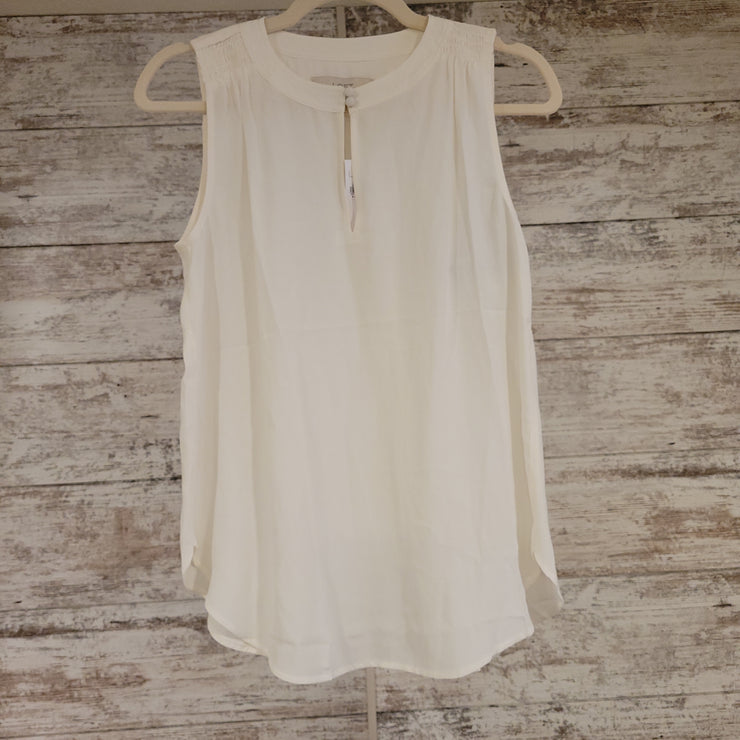 IVORY SLEEVELESS TOP (NEW) $49