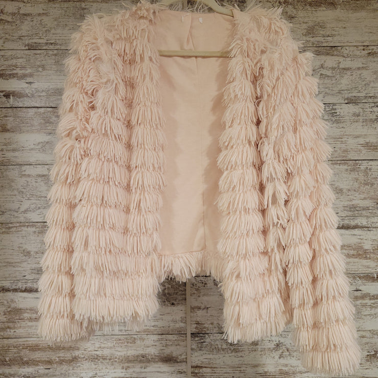 PEACH FLUFFY JACKET