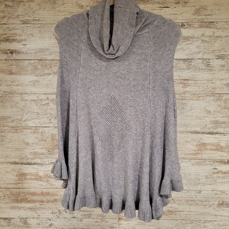 GRAY PONCHO $66