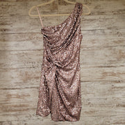 PINK SEQUIN SHORT DRESS