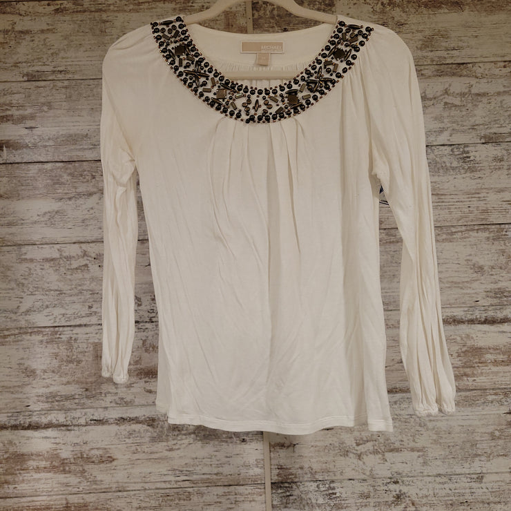 WHITE LONG SLEEVE TOP