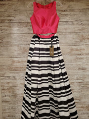 PINK/STRIPE 2 PC A LINE (NEW)