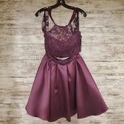PURPLE 2 PC SHORT DRESS $412