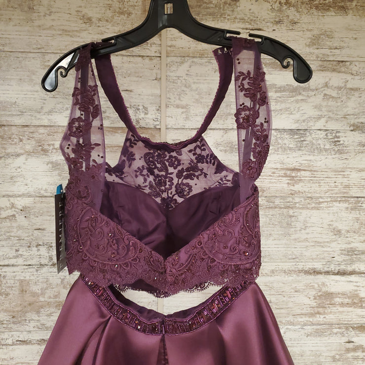 PURPLE 2 PC SHORT DRESS $412