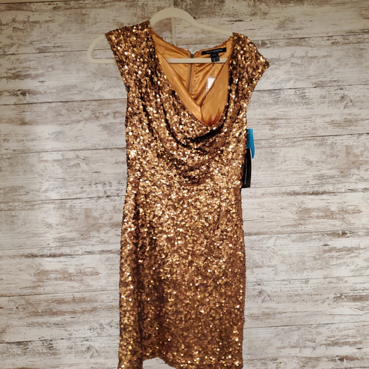 GOLD SHORT DRESS (NEW) $298