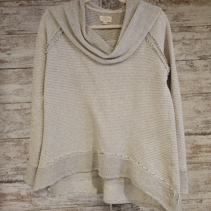 IVORY COWL NECK SWEATER
