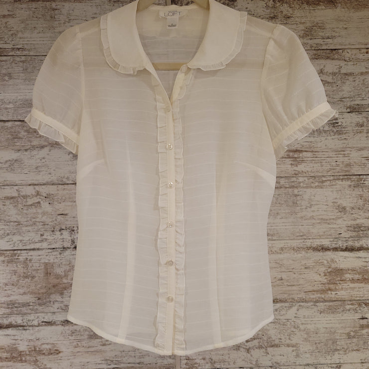 IVORY SHORT SLEEVE TOP