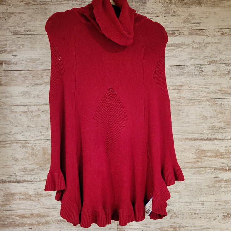RED PONCHO $66