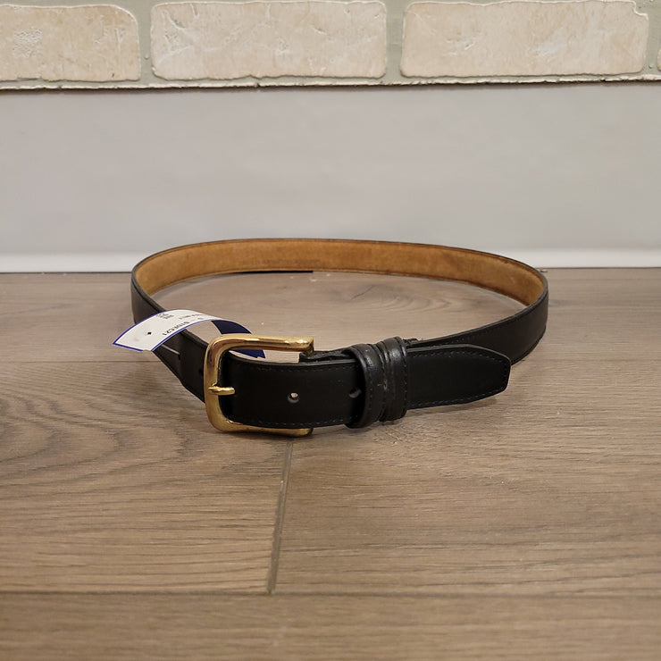 BLACK LEATHER BELT