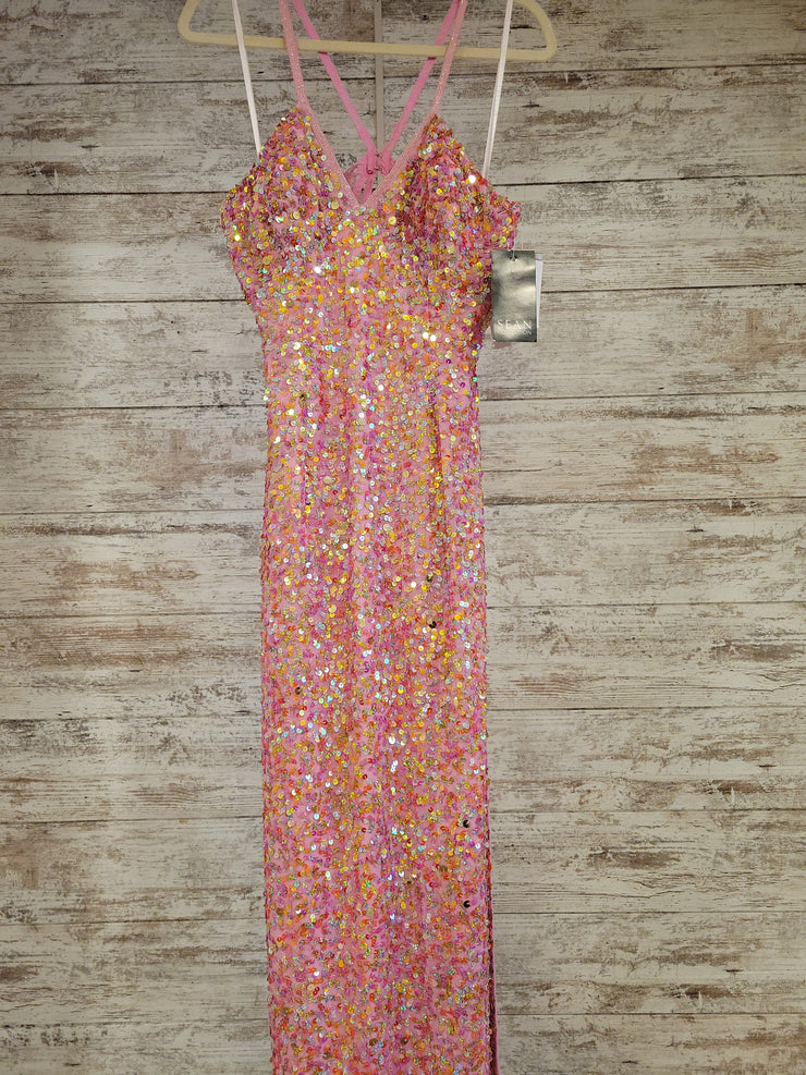 PINK FULL SEQUIN GOWN (NEW)