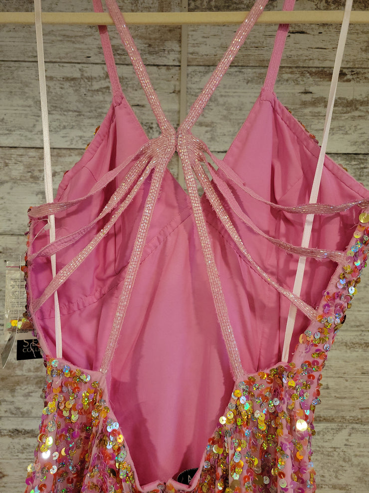 PINK FULL SEQUIN GOWN (NEW)