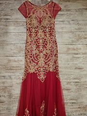 RED/GOLD MERMAID GOWN