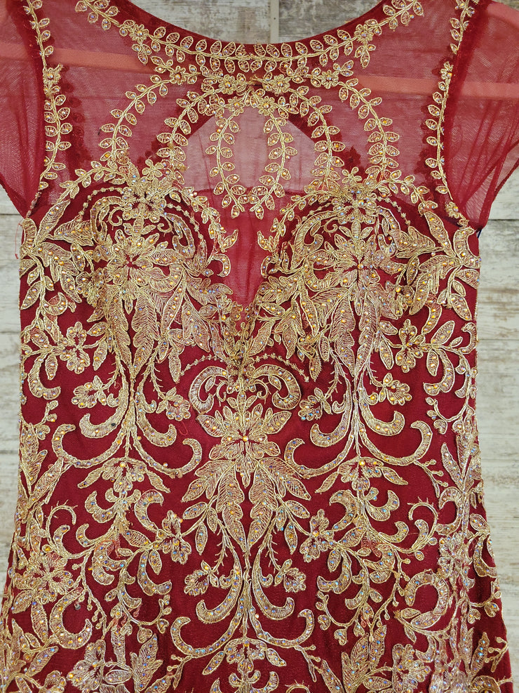 RED/GOLD MERMAID GOWN