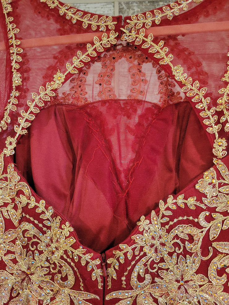 RED/GOLD MERMAID GOWN