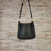 BLACK LEATHER VINTAGE PURSE