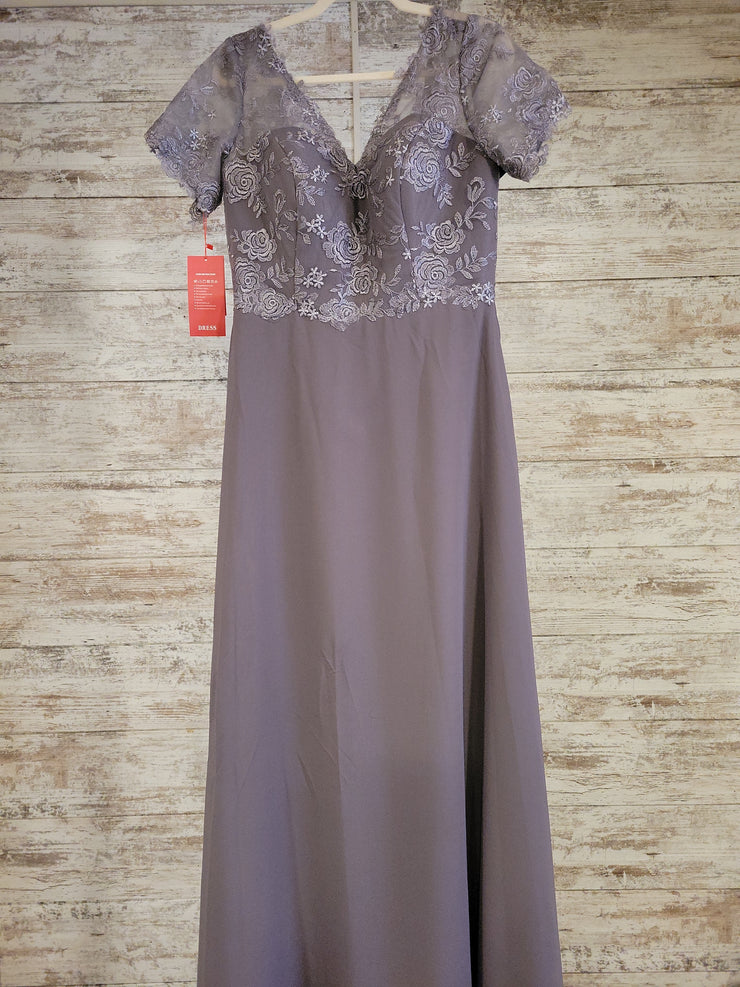 PURPLE LONG EVENING GOWN (NEW)