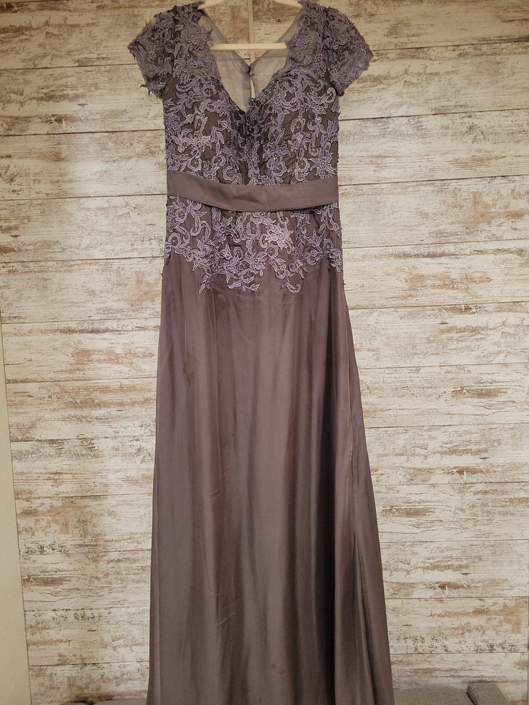 PURPLE LONG EVENING GOWN