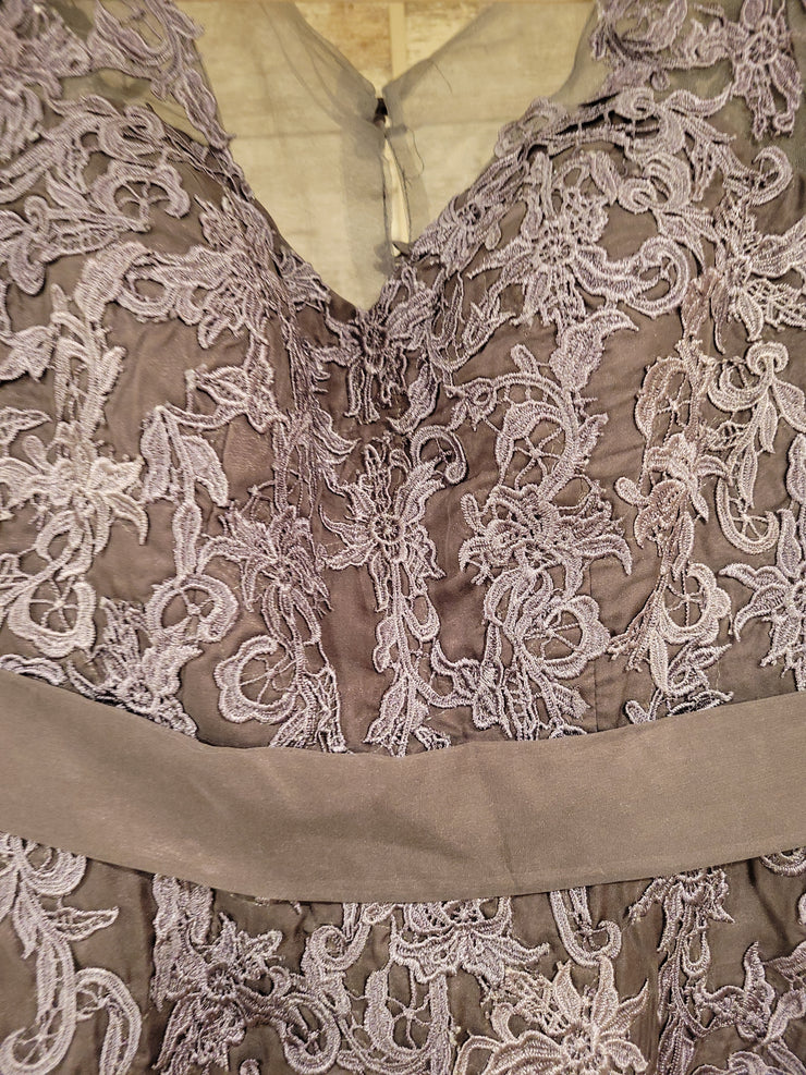 PURPLE LONG EVENING GOWN