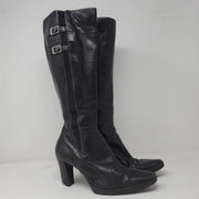 BLACK LEATHER BOOTS RET$249