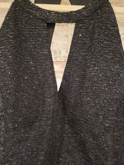 BLACK SPARKLY LONG DRESS