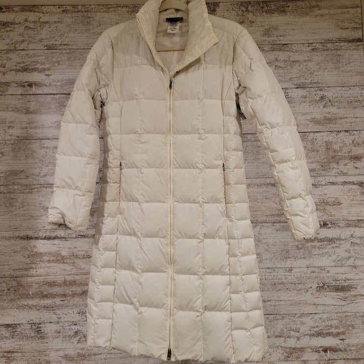 IVORY DOWN FILLED COAT $299