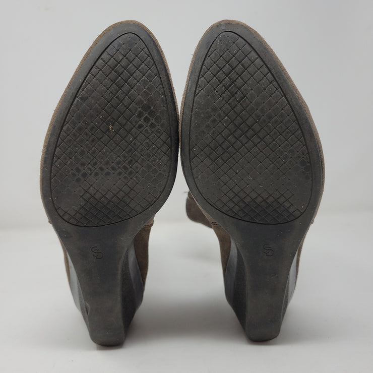 BROWN LEATHER SHORT BOOTS