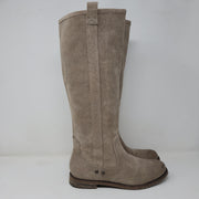 TAN SUEDE TALL BOOTS