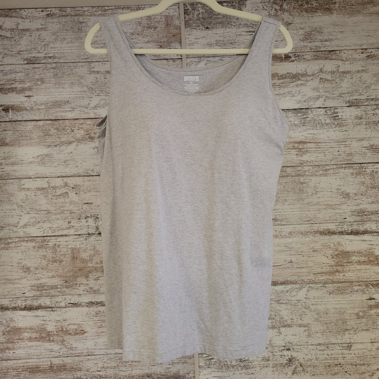 GRAY SLEEVELESS TOP $30