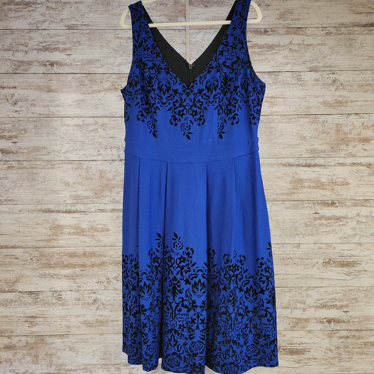 ROYAL BLUE/BLACK SHORT DRESS