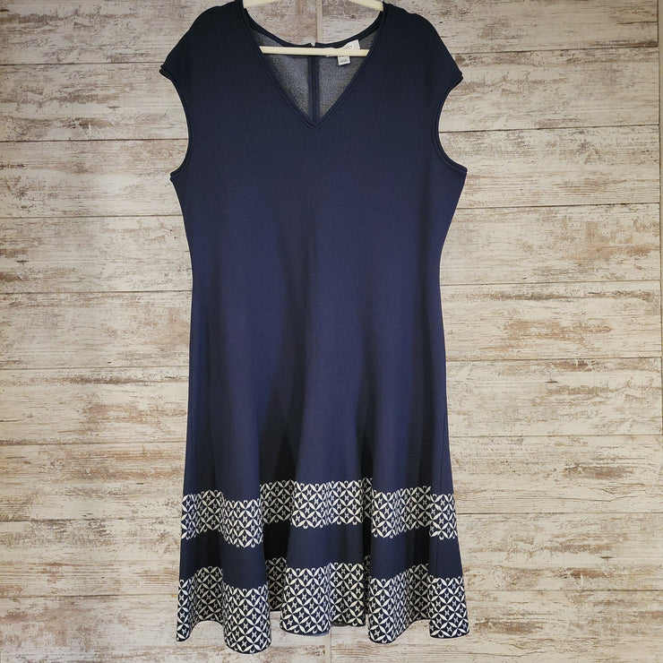 NAVY/WHITE SHORT DRESS $1295