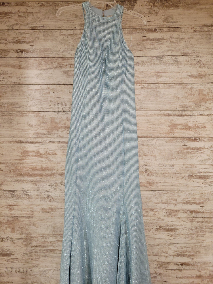 BLUE SEQUIN LONG DRESS (NEW)