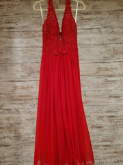 RED LONG EVENING GOWN