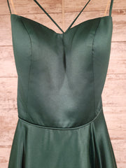 GREEN A LINE GOWN