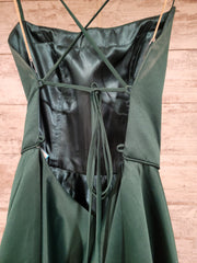 GREEN A LINE GOWN