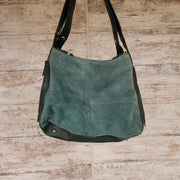 GREEN SUEDE PURSE $169