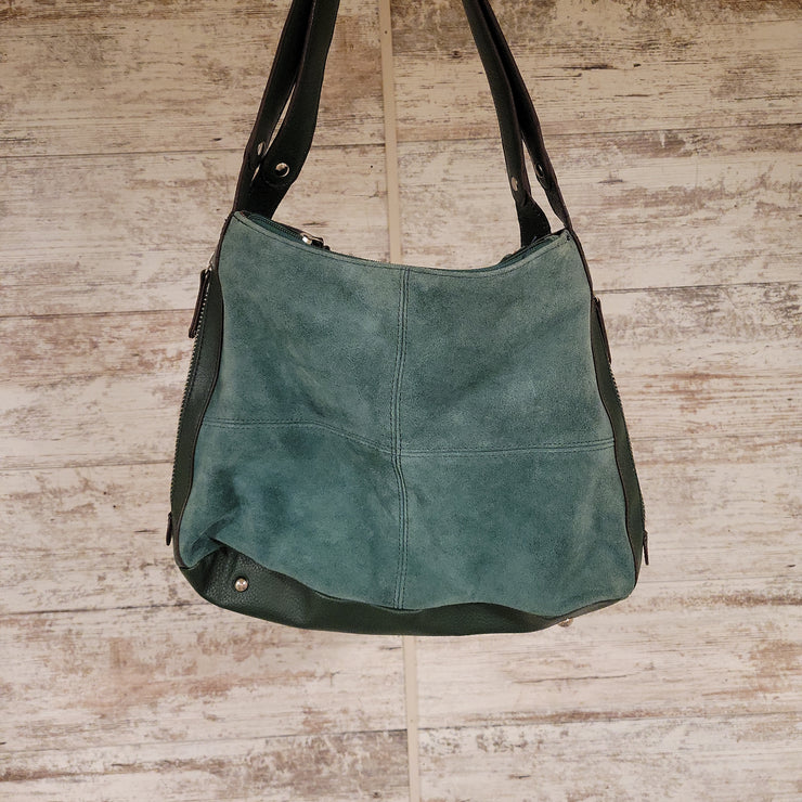 GREEN SUEDE PURSE $169