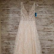 WHITE/BLUSH A LINE PRINCESS