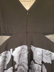 BLACK/BLUE/GRAY A LINE GOWN