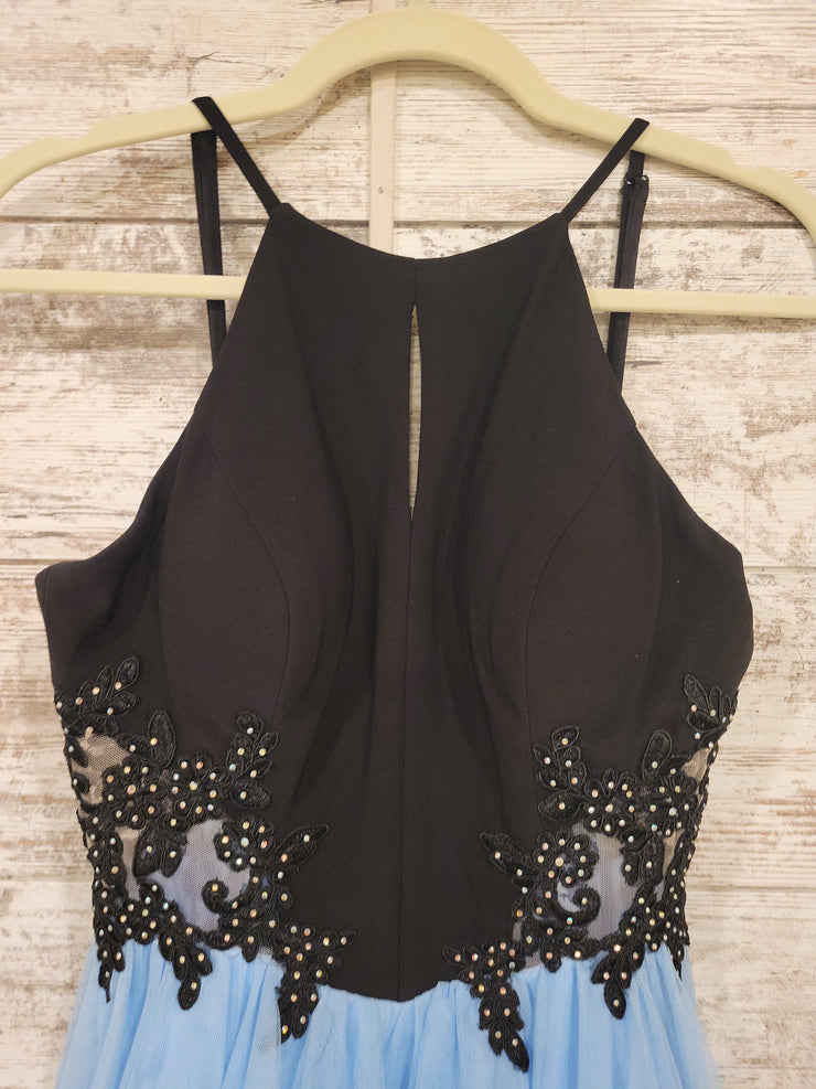 BLUE/BLACK SHORT DRESS