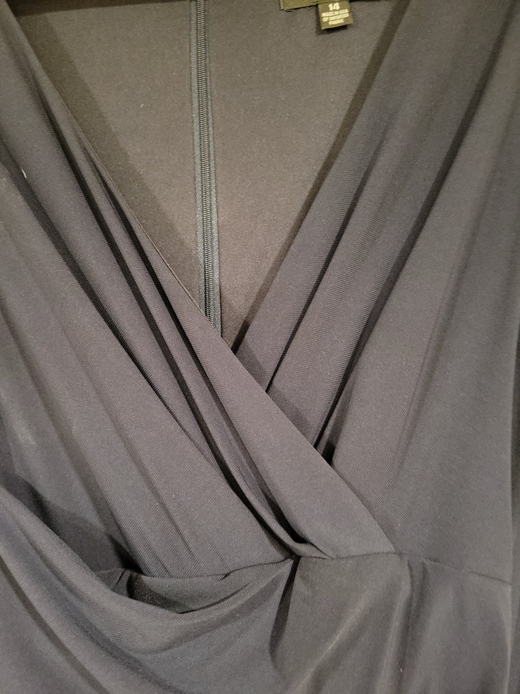 NAVY LONG EVENING GOWN