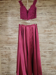PINK 2 PC. A LINE GOWN SET