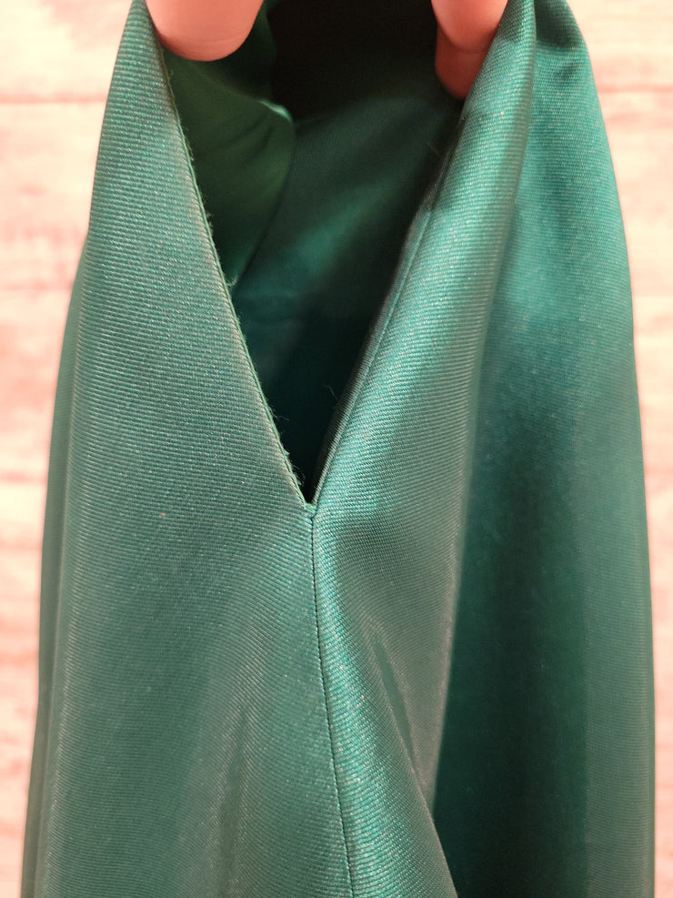 GREEN A LINE GOWN