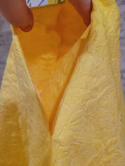 YELLOW A LINE GOWN (NEW)