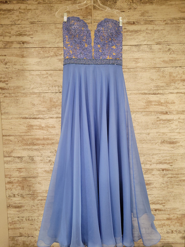 BLUE LONG EVENING GOWN