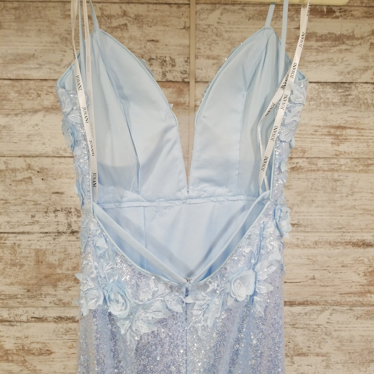 BLUE FULL SEQUIN LONG DRESS