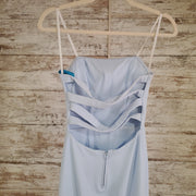 BLUE LONG EVENING GOWN