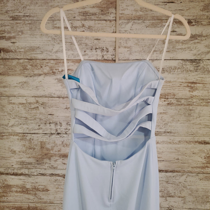 BLUE LONG EVENING GOWN