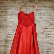 RED A LINE GOWN